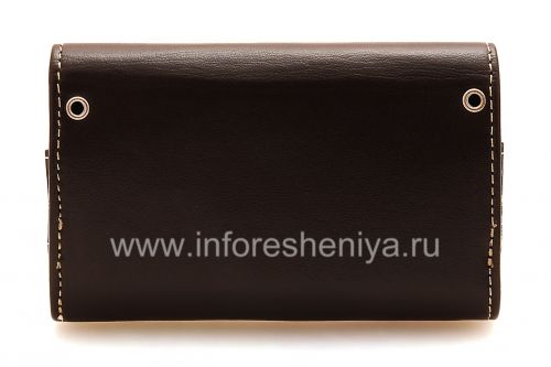 Photogallery for Housse en cuir d&#39;origine Sac Premium Leather Folio pour BlackBerry, Brun foncé (Espresso) product