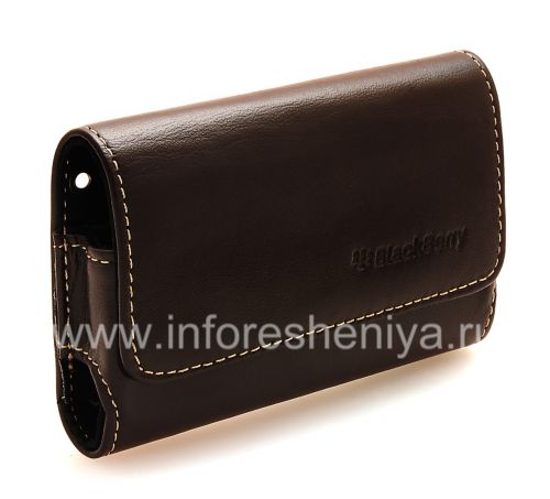 Photogallery for Housse en cuir d&#39;origine Sac Premium Leather Folio pour BlackBerry, Brun foncé (Espresso) product