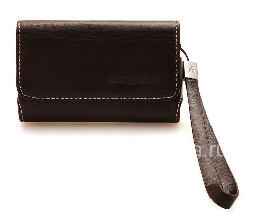 Photogallery for Housse en cuir d&#39;origine Sac Premium Leather Folio pour BlackBerry, Brun foncé (Espresso) product