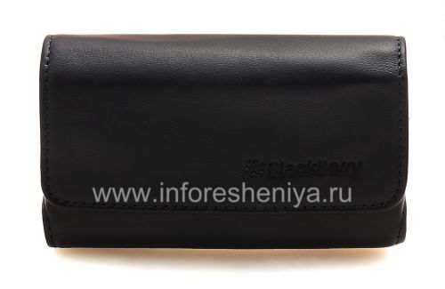 Photogallery for Housse en cuir d&#39;origine Sac Premium Leather Folio pour BlackBerry, Dark Blue (Bleu) product