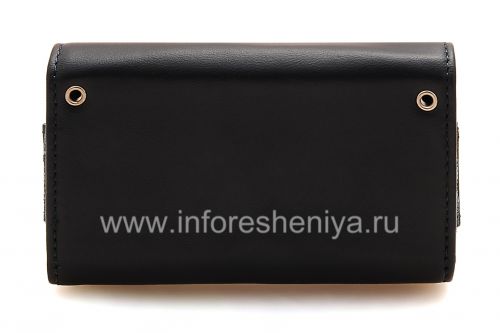 Photogallery for Housse en cuir d&#39;origine Sac Premium Leather Folio pour BlackBerry, Dark Blue (Bleu) product