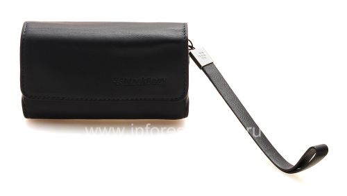 Photogallery for Housse en cuir d&#39;origine Sac Premium Leather Folio pour BlackBerry, Dark Blue (Bleu) product