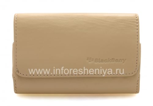 Photogallery for Housse en cuir d&#39;origine Sac Premium Leather Folio pour BlackBerry, Beige (Oyster) product