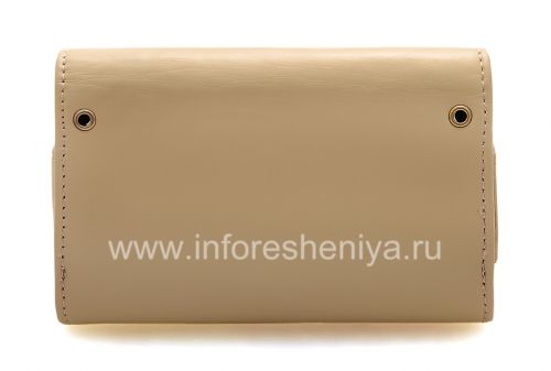 Photogallery for Housse en cuir d&#39;origine Sac Premium Leather Folio pour BlackBerry, Beige (Oyster) product