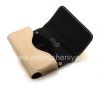 Photo 6 — Asli Leather Case Bag Premium Kulit Folio untuk BlackBerry, Beige (Oyster)