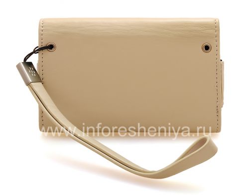 Photogallery for Housse en cuir d&#39;origine Sac Premium Leather Folio pour BlackBerry, Beige (Oyster) product