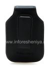 Photo 2 — BlackBerry জন্য ক্লিপ এবং ধাতু ট্যাগ দিয়ে চামড়া কেস, কালো