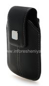 Photo 3 — BlackBerry জন্য ক্লিপ এবং ধাতু ট্যাগ দিয়ে চামড়া কেস, কালো