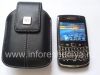 Photo 7 — BlackBerry জন্য ক্লিপ এবং ধাতু ট্যাগ দিয়ে চামড়া কেস, কালো