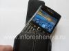 Photo 11 — kasus kulit dengan klip dan logam tag untuk BlackBerry, hitam