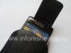 Photo 12 — Leather case with clip and metal tags for BlackBerry, The black