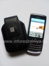 Photo 23 — Ledertasche mit Clip und Metall Tags für Blackberry, Schwarz