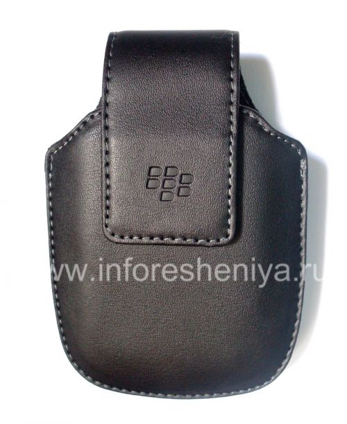 Photogallery for Etui en cuir avec clip pour BlackBerry, noir product