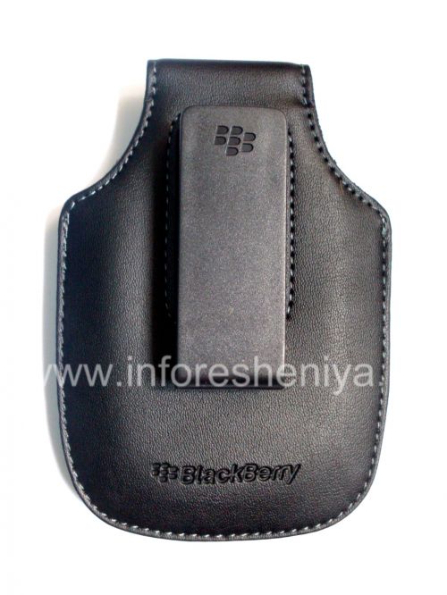 Photogallery for Etui en cuir avec clip pour BlackBerry, noir product
