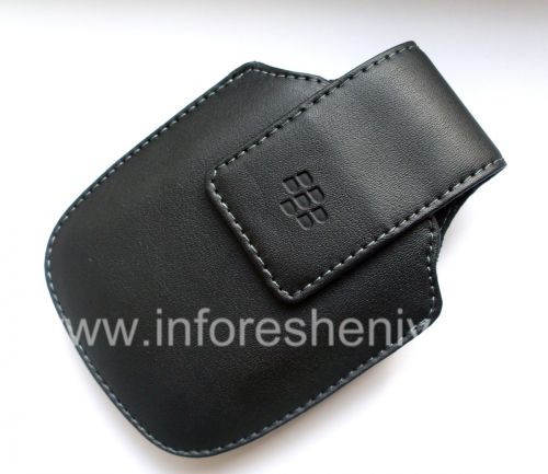Photogallery for Etui en cuir avec clip pour BlackBerry, noir product