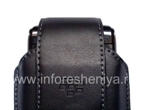 Photogallery for Etui en cuir avec clip pour BlackBerry, noir product
