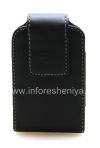 Photo 1 — BlackBerry জন্য ক্লিপ (কপি) সঙ্গে চামড়া কেস, কালো