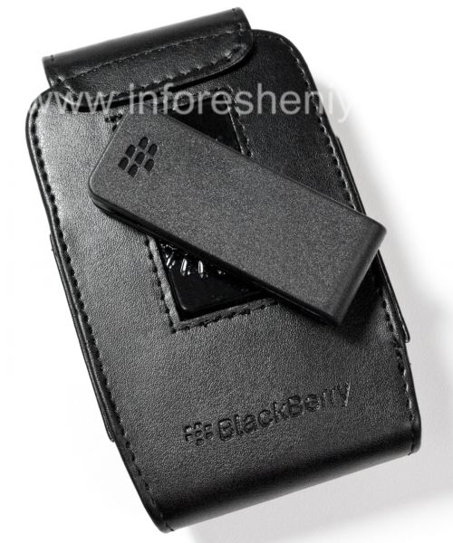 Photogallery for BlackBerry জন্য একটি ক্লিপ আয়তক্ষেত্র (কপি) সঙ্গে চামড়া কেস, কালো product