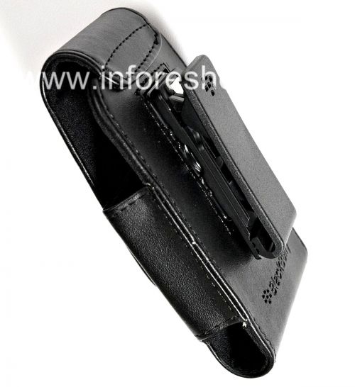 Photogallery for BlackBerry জন্য একটি ক্লিপ আয়তক্ষেত্র (কপি) সঙ্গে চামড়া কেস, কালো product