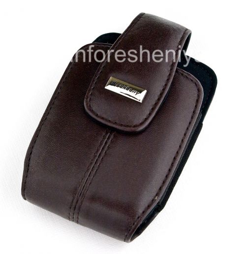 Photogallery for L&#39;étui en cuir original avec sangle et métalliques des tags pour BlackBerry Leather Tote, Brown (Burnt Sienna) product