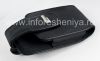 Photo 3 — クリップと金属タグ「ブラックベリー」BlackBerry用スイベルベルトクリップ付きレザーホルスター付き本革ケース, ブラック（黒）