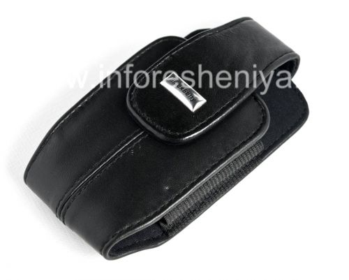 Photogallery for একটি চাবুক দিয়ে মূল চামড়া কেস এবং BlackBerry জন্য একটি ধাতু ট্যাগ চামড়া যোগ, ব্ল্যাক (পিচ ব্ল্যাক) product