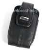 Photo 3 — L'étui en cuir original avec sangle et métalliques des tags pour BlackBerry Leather Tote, Noir (Pitch Black)