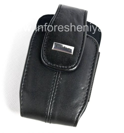 Photogallery for একটি চাবুক দিয়ে মূল চামড়া কেস এবং BlackBerry জন্য একটি ধাতু ট্যাগ চামড়া যোগ, ব্ল্যাক (পিচ ব্ল্যাক) product