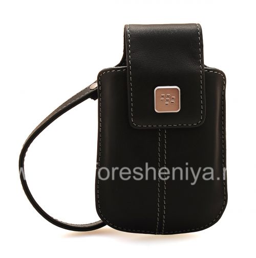 Photogallery for Original-Leder Tasche für Blackberry Leather Tote, Black (Schwarz) product