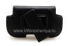 Photo 5 — Asli kulit kasus horisontal dengan klip dan logam tag Horizontal Holster untuk BlackBerry, Black (hitam)