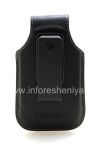 Photo 2 — Original leather case with clip with metal tag Leather Swivel Holster for BlackBerry, Black
