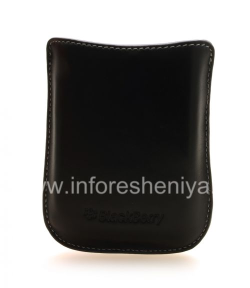 Photogallery for The original leather case, a pocket with a metal tag Leather Pocket for BlackBerry, Black product