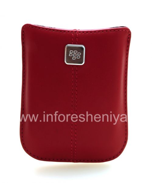 Photogallery for The original leather case, a pocket with a metal tag Leather Pocket for BlackBerry, Merlot product