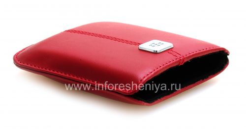 Photogallery for The original leather case, a pocket with a metal tag Leather Pocket for BlackBerry, Merlot product