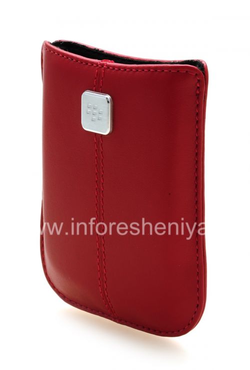 Photogallery for The original leather case, a pocket with a metal tag Leather Pocket for BlackBerry, Merlot product