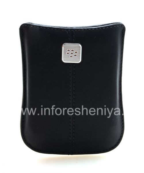 Photogallery for The original leather case, a pocket with a metal tag Leather Pocket for BlackBerry, Indigo product
