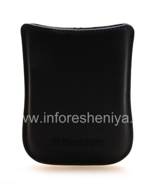 Photogallery for The original leather case, a pocket with a metal tag Leather Pocket for BlackBerry, Indigo product
