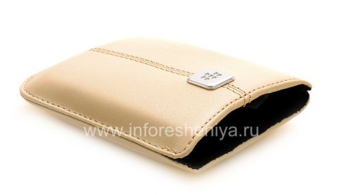 Photogallery for The original leather case, a pocket with a metal tag Leather Pocket for BlackBerry, Sandstone product