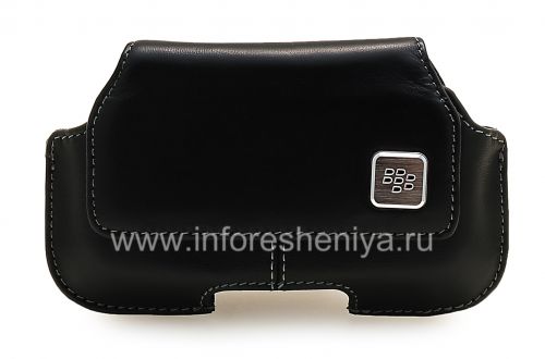 Photogallery for جلد الأصلي حقيبة القضية مع كليب الأفقي الحافظة للبلاك بيري, أسود product