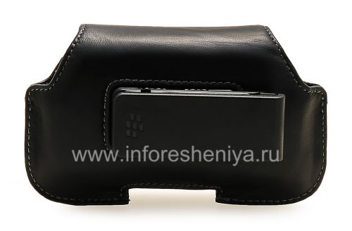 Photogallery for جلد الأصلي حقيبة القضية مع كليب الأفقي الحافظة للبلاك بيري, أسود product