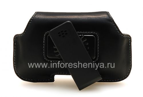 Photogallery for جلد الأصلي حقيبة القضية مع كليب الأفقي الحافظة للبلاك بيري, أسود product