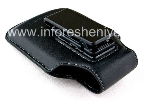 Photogallery for Asli Kulit Kasus dengan Clip Swivel Holster untuk Sythetic BlackBerry, Black (hitam) product