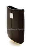 Photo 3 — Asli Kulit Kasus-saku dengan tag logam Kulit Pocket untuk BlackBerry, Coklat gelap (Espresso)