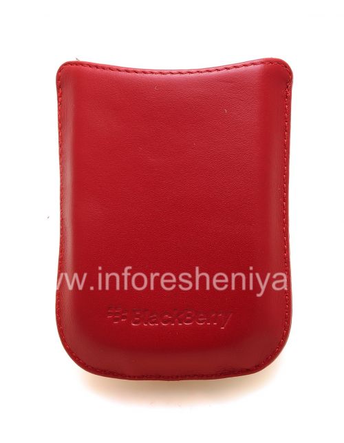 Photogallery for Etui en cuir de poche original avec Pocket étiquette métallique en cuir pour BlackBerry, Maroon (Merlot) product