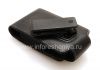 Photo 5 — El caso de cuero original con un clip y una pulsera de cuero etiqueta metálica giratoria de cuero para BlackBerry, Negro (negro)