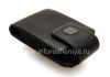 Photo 8 — El caso de cuero original con un clip y una pulsera de cuero etiqueta metálica giratoria de cuero para BlackBerry, Negro (negro)