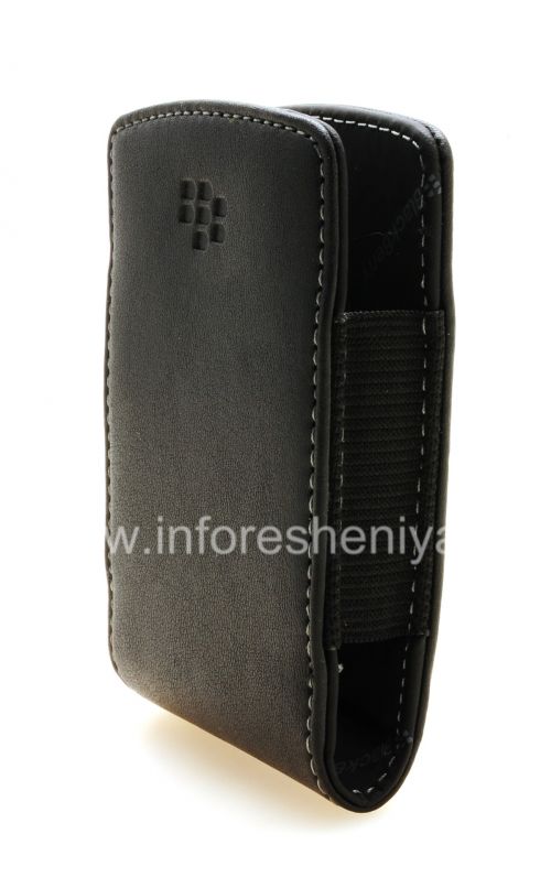 Photogallery for Original-Leder-Kasten-Tasche Kunstleder Tasche für Blackberry, Black (Schwarz) product