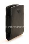Photo 3 — BlackBerry用オリジナルレザーケースポケット合成皮革ポケット, ブラック（黒）
