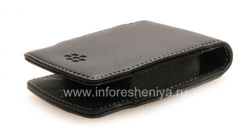 Photogallery for Original-Leder-Kasten-Tasche Kunstleder Tasche für Blackberry, Black (Schwarz) product
