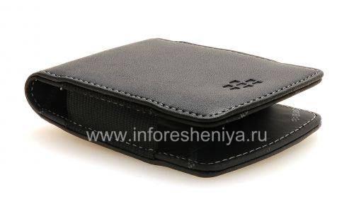 Photogallery for Original-Leder-Kasten-Tasche Kunstleder Tasche für Blackberry, Black (Schwarz) product